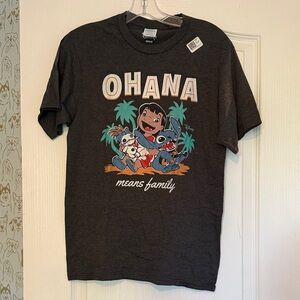 Disney Black Ohana Graphic Tee